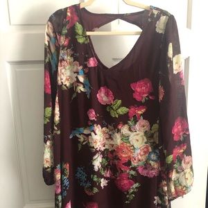 Floral shift dress